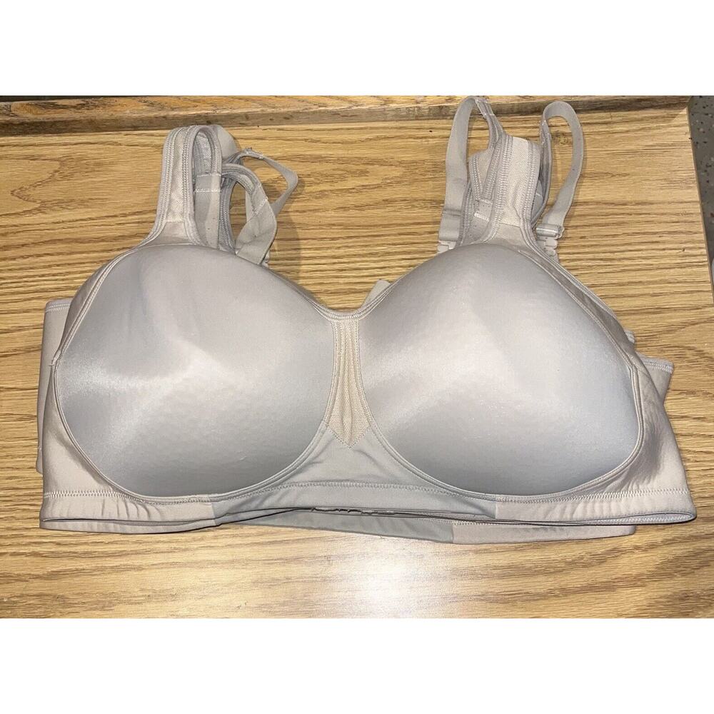Vanity Fair 71500 Wireless Full Figure Med Impact Sports Bras Beige 44D Lot Of 5